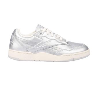 Reebok Heren BB 4000 II sneakers van metallic leer (Zilver)