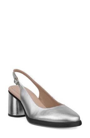 Ecco Sculpted LX 55 Slingback Pump in Pure Silver at Nordstrom Rack, Size 38