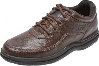 Rockport Mens World Tour Classic Shoes In Choc Nubuck