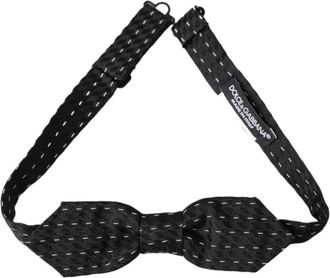 Dolce & Gabbana Zijden Strikdas - Heren - Accessoires - Zwart - ONE Size - Accessoires