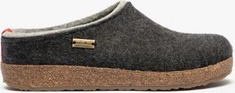 Haflinger Womens Haflinger KRIS Womens Wool Slippers Graphite - Grey - Size: 4