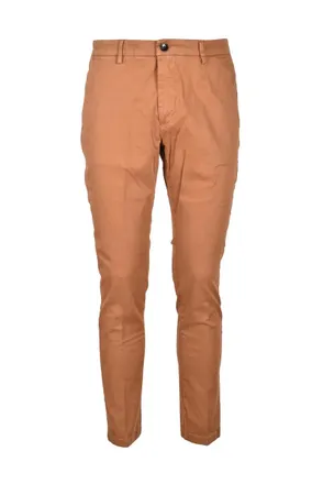 Yan Simmon Yan Simmon Cotton Stretch Trousers - Brown