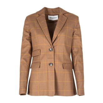 Silvian Heach Blazer fitted monopetto a quadri - - Jackets - Donna - Marrone - L
