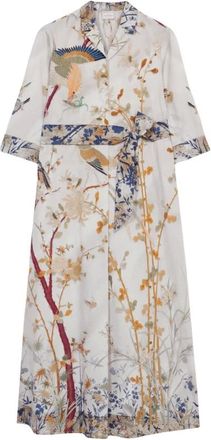 Pierre-Louis Mascia Kleedjes, Dames, Veelkleurig, S, Elegante Overhemdjurk met Riem