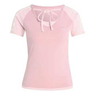 adidas (WMNS) adidas Summer Glow Vintage T-Shirt Asia Sizing Wonder Mauve Sandy Pink KY8130