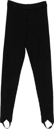 Frankie Shop Piuma Knit Stirrup Leggings - Dames - Broeken - Zwart - Maat: S Wol