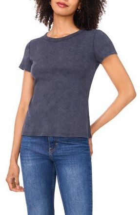 Halogen Ribbed Washed T-Shirt in Ink at Nordstrom Rack, Size X-Small