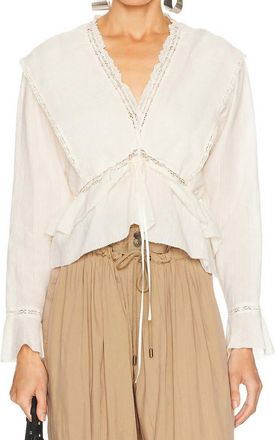 Isabel Marant Damienne Blouse In Ecru