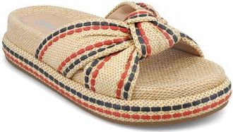 Mia Giade Platform Sandal in Nat/red/navy at Nordstrom, Size 6.5