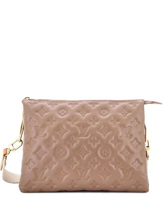 Louis Vuitton Coussin Bag Monogram Embossed Lambskin PM crossbody bag - Beige
