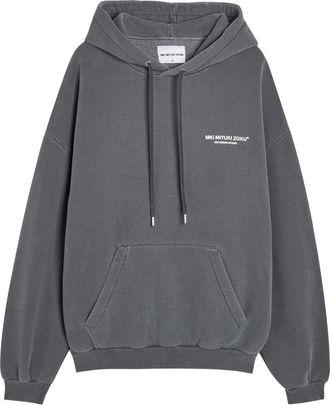 Mki Miyuki Zoku Design Studio Hooded Cotton-blend Sweatshirt - Black Other - Xxl