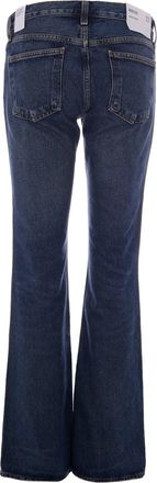 A Gold E Womens Jeans Low Rise Boot Dark Tinted Indigo Combination (dark Indigo) Regenerative Cotton
