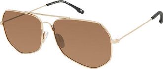 Privé Revaux THE CUERVO/S Polarized J5G/SP Mens Sunglasses Gold Size 59