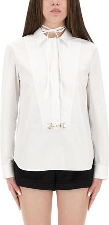 Gucci Cotton Poplin Shirt With Clamp-Donna