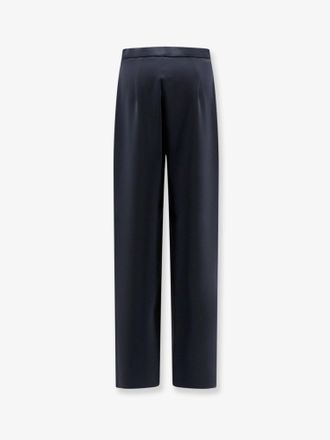 Max Mara Womens Wide-Leg Trousers Black Triacetate