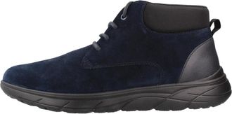 Geox U Portello Boot - Heren - Schoenen - Blauw - Maat: 46 EU Su&egrave;de