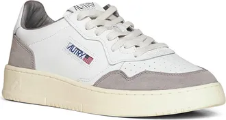 Autry Mens Sneakers Medalist Low White-Cement Leather Calf Trainers