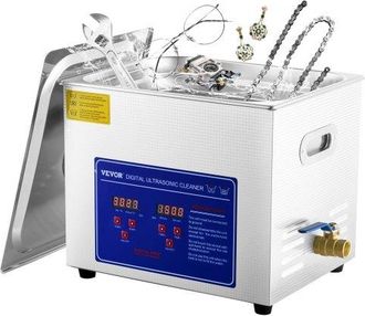 OEM Professioneller Ultraschallreiniger, 10 L Ultraschall-schmuckreiniger Mit Digitalem Timer Und Heizung, Edelstahl-industrie-schallreiniger 40 Khz F&uuml;r B