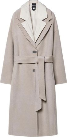 Roberto Ricci Design Big Duck Over Coat - Dames - Jas met riem - Beige - M - Wol - Jassen