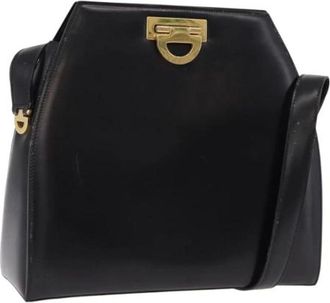 Celine Pre-owned Vintage Shoulder Bag - Dames - Vintage Schoudertas - Zwart - ONE Size - Leer - Vintage