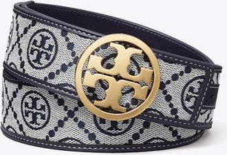 Tory Burch Womens 1.5 T Monogram Belt, size XS