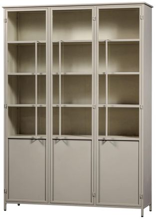 De Eekhoorn Grosser Design Vitrinenschrank Exhibito 3-türig, Sand