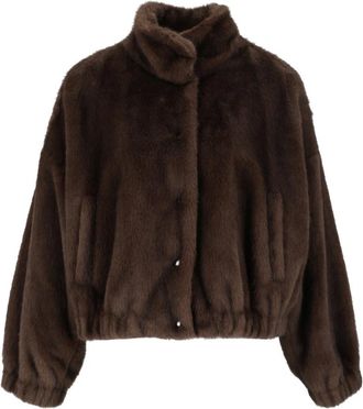 Max Mara Giaccone Anemone - Jackets - Mujer - Marr&oacute;n - 2XL