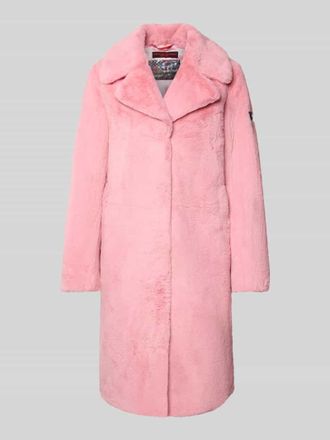Frieda & Freddies Teddymantel mit Reverskragen in Pink, Gr&ouml;&szlig;e 36