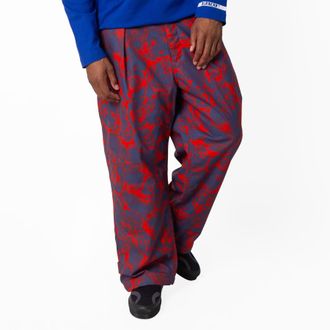 Burberry Rose Print Cotton Trousers, Size XX-Large