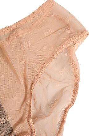 Dolce & Gabbana Womens Beige Lace Cheekini Lingerie Panty Brief Underwear Elastane Nylon Clothing