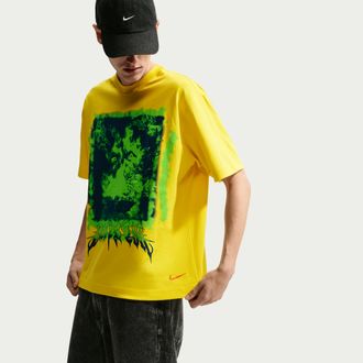 Nike Mens Nike Sportswear T-Shirt in Yellow | IR8643-718