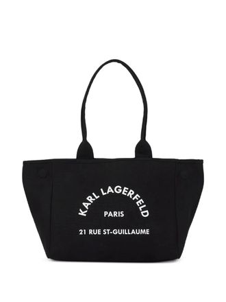 Karl Lagerfeld Rue St-Guillaume tote bag - women - Organic Cotton/Cotton - One Size - Black