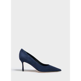 Marion Parke Classic Pump 70 Suede in Navy at Nordstrom, Size 39.5