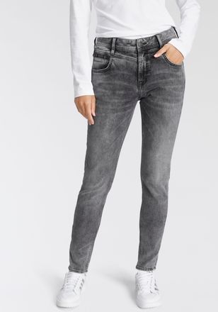 Herrlicher Slim-fit-Jeans HERRLICHER PEPPY SLIM DENIM, Damen, Gr. 29, L&auml;nge 32, grau (silent 730), Denim/Jeans, Obermaterial: 81% Baumwolle, 16% Polyester, 3% El
