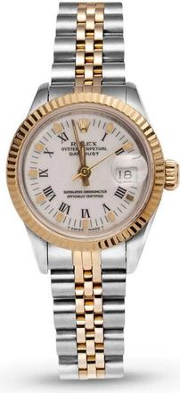 Rolex Pre-owned Rolex Datejust Automatic Chronometer White Dial Ladies Watch 69173