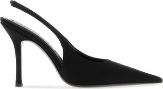 Alexander Wang Buffy 105Mm Sling Back Pump - Dames - Pumps - Zwart - 40 EU - Leer - Schoenen