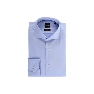 HUGO BOSS Overhemden, Heren, Blauw, L, Katoen, H-Hank Spread C1-222