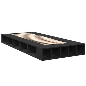 Berkfield Home Durable Bed Frame without Mattress Black 75x190 cm Small Single