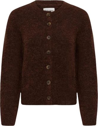 Part Two Chanie PW Cardigan - Dames - Vesten - Bruin - 2XL - Truien & Vesten