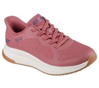 Skechers Slip-On Sneaker SKECHERS BOBS SQUAD 4, Damen, Gr. 35, rosa, Mesh, Synthetik, Schuhe Slip-On Sneaker, Slipper, Freizeitschuh, Halbschuh mit Memory Foam