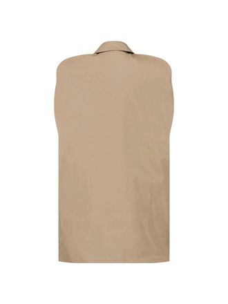 Maison Margiela Womens Jackets Beige Cotton