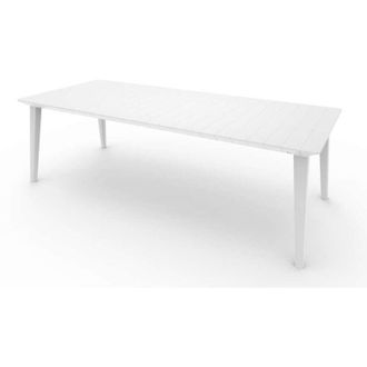 Allibert Allibert - Tavolo da Giardino 235x98x74 cm in Resina Keter Lima 240 Bianco