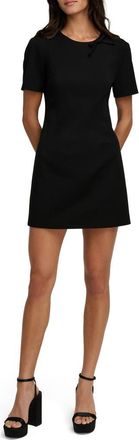 Favorite Daughter The Cherie Bow Detail Minidress in Black at Nordstrom, Size 10
