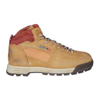 Autry Schoenen, Heren, Beige, 44 EU, Malga Mid Trekking Enkellaarsjes