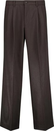 Drykorn Leek Wijde Broek - Heren - Wijde Broeken - Bruin - W31 L34 - Polyester - Broeken