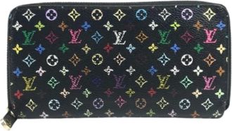 Louis Vuitton Pre-owned Long wallet (bi-fold) - Dames - Vintage Accessoires - Zwart - ONE Size - Vintage