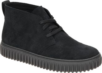 Clarks Torhill DB Mens Boots in Black Suede Leather, black, 7 UK