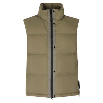 Stone Island Matt Ripstop Cordura Down Vest - Heren - Bodywarmers - Groen - L - Nylon - Jassen