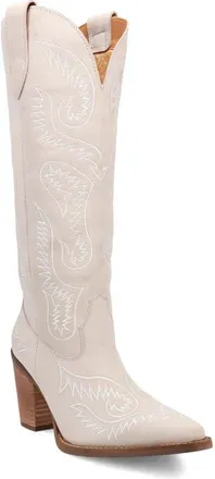 Dingo Evita Western Boot in White at Nordstrom, Size 9.5