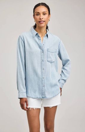 Gentle Fawn Ozzy Button Down Shirt In Light Blue